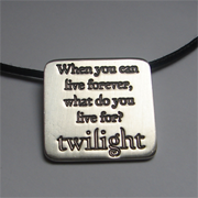 Srebrn obesek Twilight