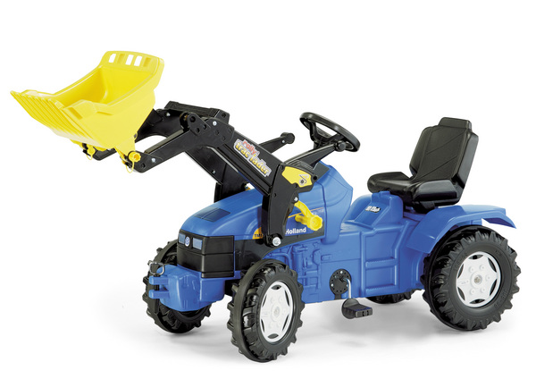 Traktor s pedali New Holland TS 110 z nakladačem