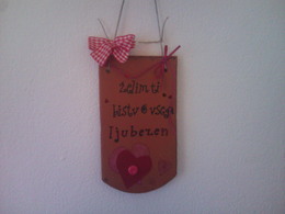 Ceramic sign for home – heart.