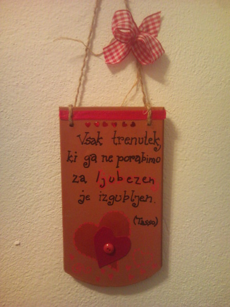 Ceramic sign for home or for gift – heart.
