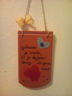 Ceramic sign for home – heart.