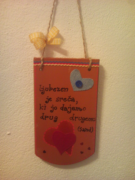 Ceramic sign for home – heart.