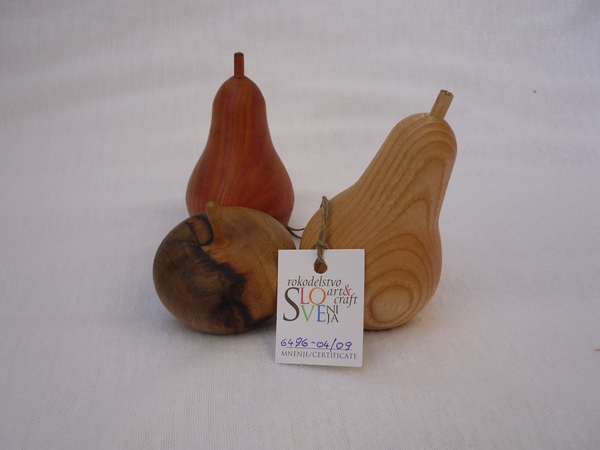 Wooden fruit